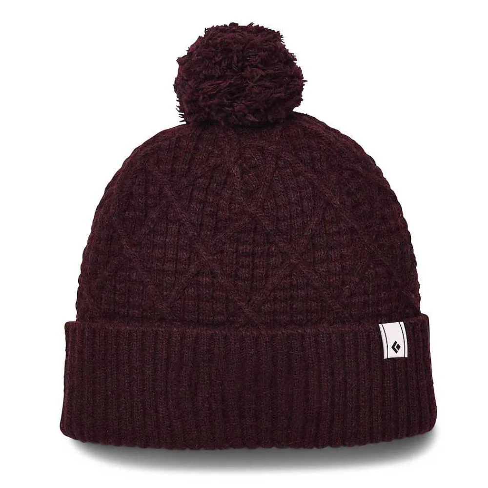 Beanies>Black Diamond Cable Cuff Pom Beanie
