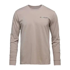 Tees & Tanks>Black Diamond Men'S Heritage Wordmark Long Sleeve Tee