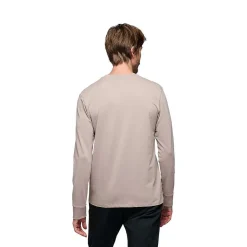 Tees & Tanks>Black Diamond Men'S Heritage Wordmark Long Sleeve Tee