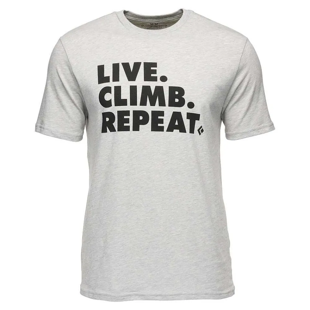 Tees & Tanks>Black Diamond Men'S Live Climb Repeat Tee