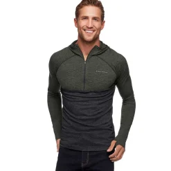 Hoodies>Black Diamond Men'S Solution 150 Merino Baselayer Crew Half Zip Hoody