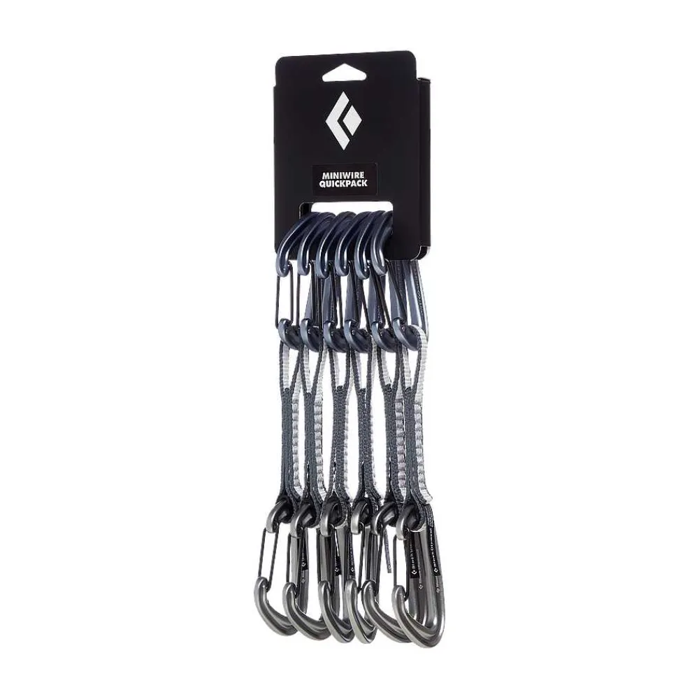 Quickdraws & Runners>Black Diamond Miniwire Quickdraw Quickpack 12Cm