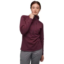 Ski & Snowboard Jackets>Black Diamond Women'S Coefficient Quarter Zip Fleece Hoody