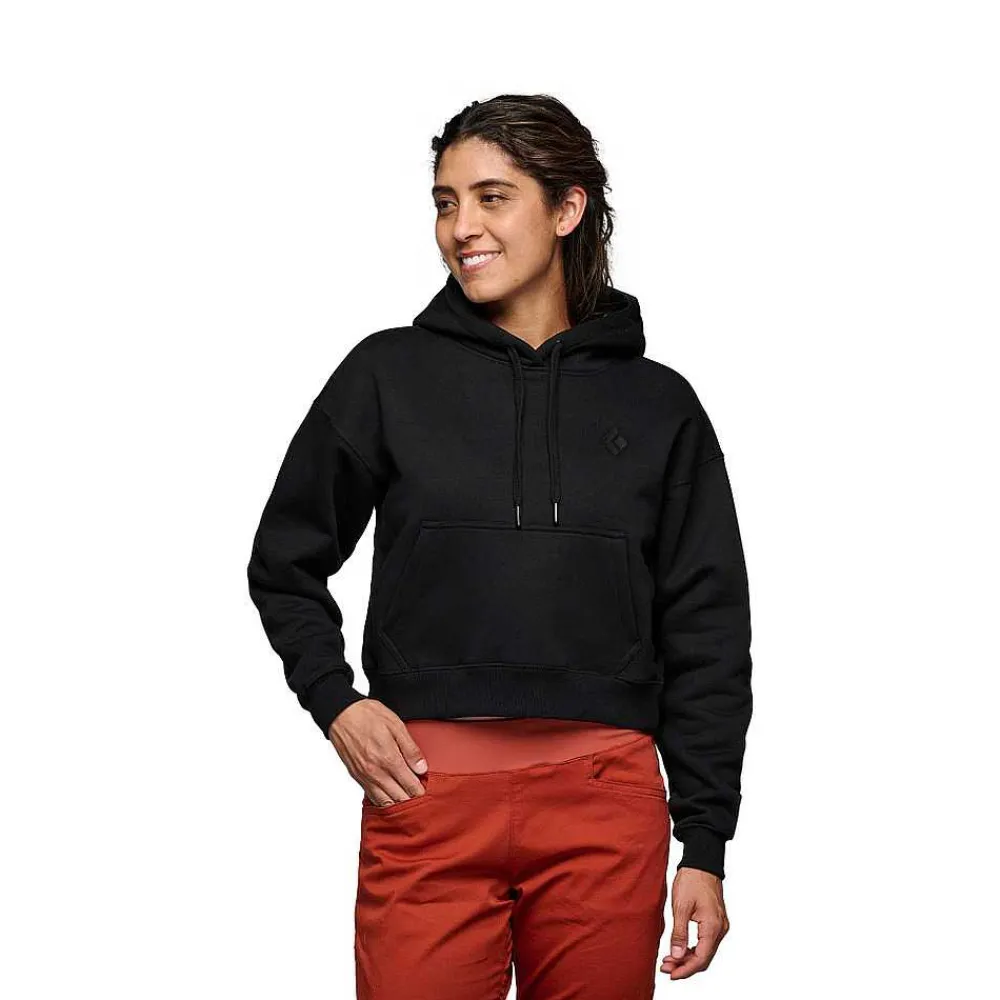 Hoodies>Black Diamond Women'S Crop Pullover Hoody