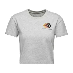 Tees & Tanks>Black Diamond Women'S Faded Crop Tee