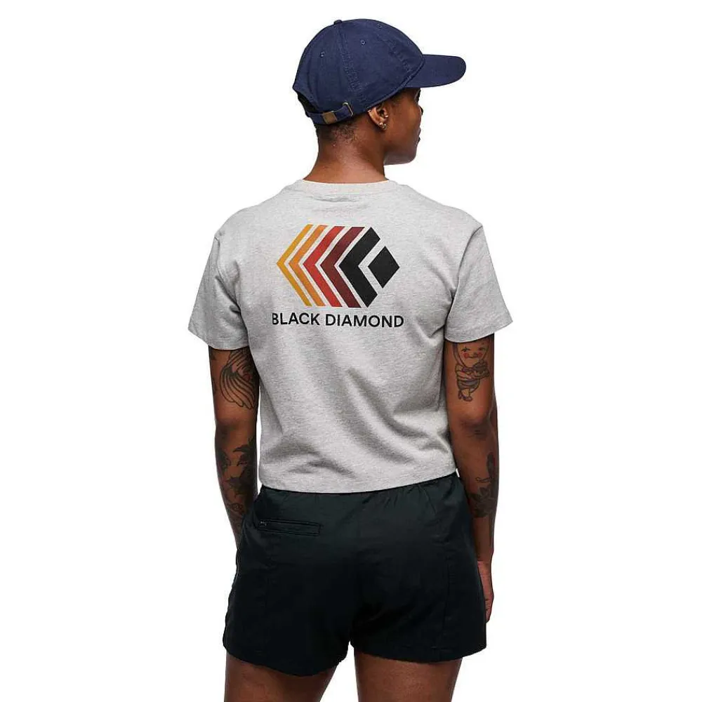 Tees & Tanks>Black Diamond Women'S Faded Crop Tee